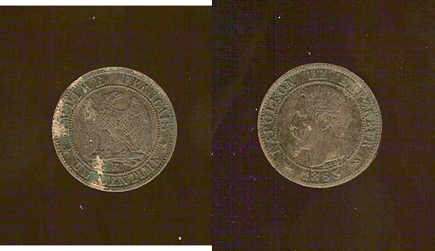 Un centime Napoléon III, tête nue 1853 Rouen SUP